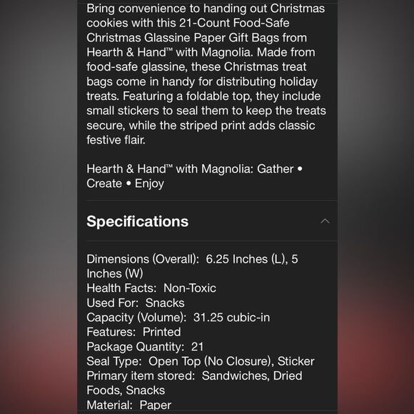 Hearth & Hand Food Gifting Bags - Picture 4 of 6